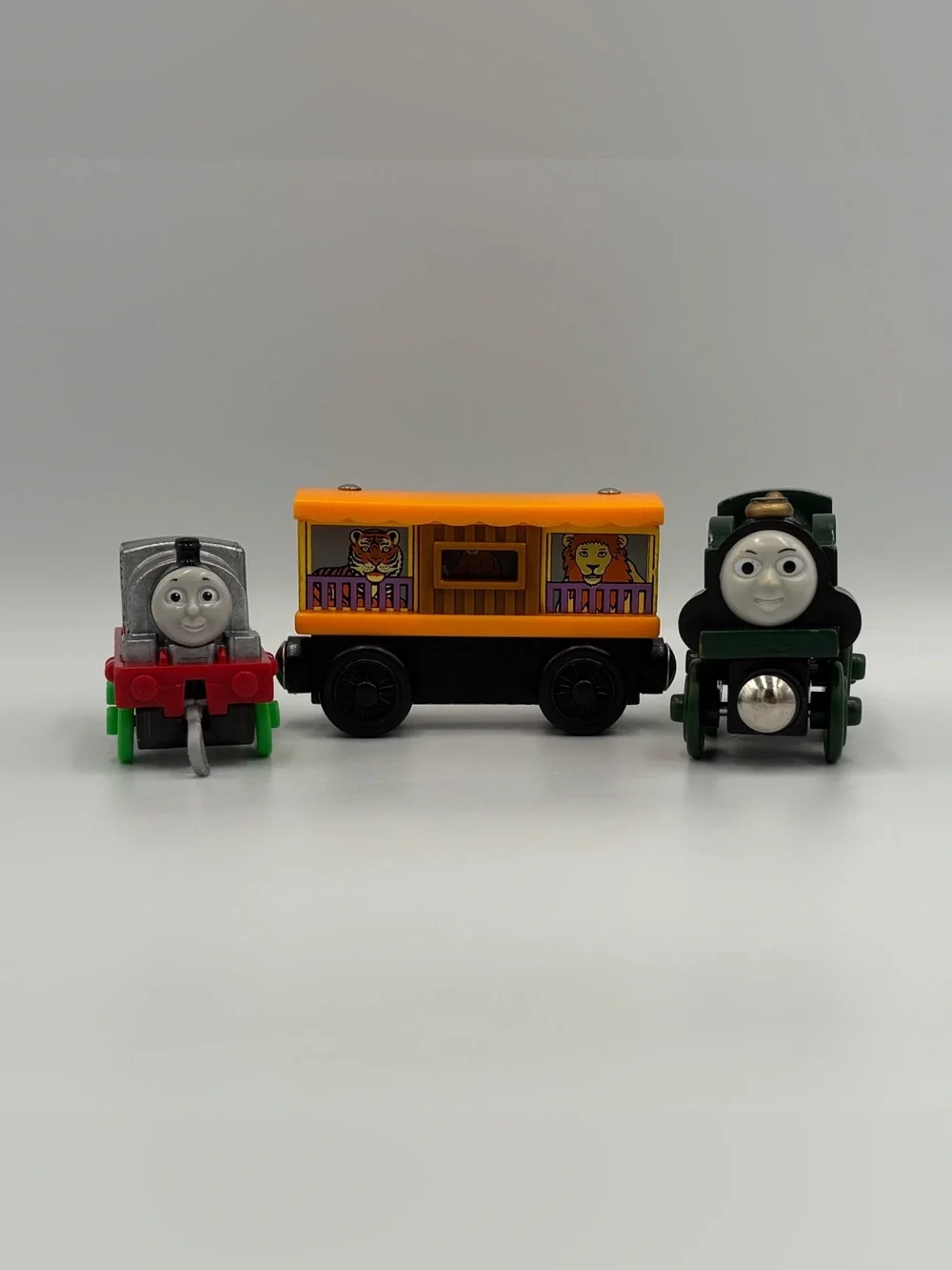 RARE Y2k Thomas & Friends Graffiti Racing Percy + Zoo Car + Emily Train Toy Lot